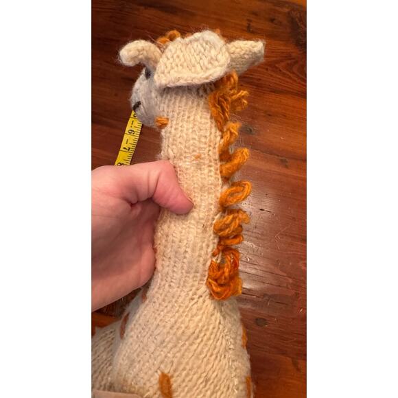 KENANA KNITTER CRITTER BY WOMEN OF KENYA 100% WOOL ETHNIC Giraffe NWT - Picture 9 of 12